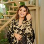 Saanvi Maslin Cotton Digital Print Anarkali Suit Set with Chiffon Dupatta (MF)