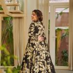Saanvi Maslin Cotton Digital Print Anarkali Suit Set with Chiffon Dupatta (MF)