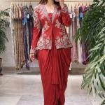 Rangoli Silk Koti with Dhoti Lehenga Set (BB)