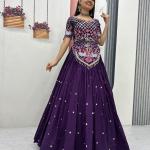 Prisha Vichitra Silk Embroidered Wedding Lehenga Choli Set with Dupatta