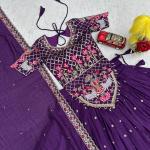 Prisha Vichitra Silk Embroidered Wedding Lehenga Choli Set with Dupatta