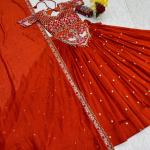Prisha Vichitra Silk Embroidered Wedding Lehenga Choli Set with Dupatta