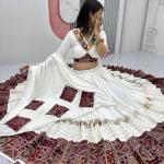 Tapi Pure Cotton Navratri Special Mirror Work Lehenga Choli Set