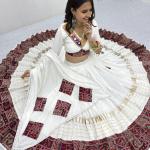 Tapi Pure Cotton Navratri Special Mirror Work Lehenga Choli Set
