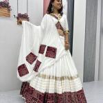 Tapi Pure Cotton Navratri Special Mirror Work Lehenga Choli Set