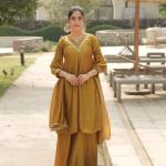 Vichitra Embroidered Palazzo Suit Set (Gr)