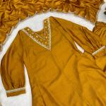 Vichitra Embroidered Palazzo Suit Set (Gr)