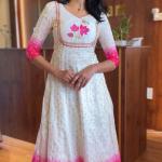 Jacquard Handwork Silk Gown