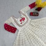 Jacquard Handwork Silk Gown