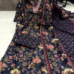 A-Line Printed Cotton Blend Suit Set (anant)