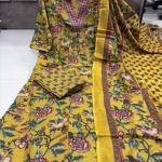 A-Line Printed Cotton Blend Suit Set (anant)
