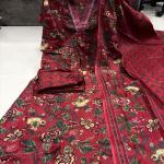 A-Line Printed Cotton Blend Suit Set (anant)