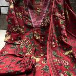 A-Line Printed Cotton Blend Suit Set (anant)