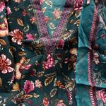 A-Line Printed Cotton Blend Suit Set (anant)