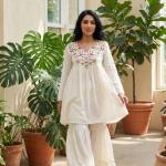 Vichitra Silk Sharara Suit Set (RR)