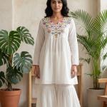 Vichitra Silk Sharara Suit Set (RR)