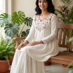 Vichitra Silk Sharara Suit Set (RR)