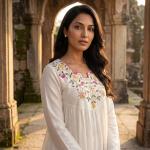 Vichitra Silk Sharara Suit Set (RR)