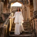 Vichitra Silk Sharara Suit Set (RR)