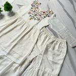 Vichitra Silk Sharara Suit Set (RR)