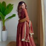 Cosmos Silk Koti Style Maxi Anarkali Suit Set with Dupatta