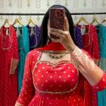 Designer Jacquard Weaving Gown with Dupatta (PC)