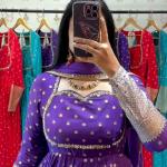Designer Jacquard Weaving Gown with Dupatta (PC)