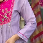 Glass Tissue Sharara Kurta Set (AD)