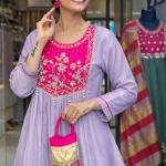 Glass Tissue Sharara Kurta Set (AD)
