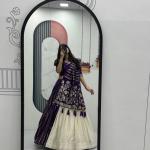 Designer Lehenga Saree Set with Jacquard Blouse (PC)