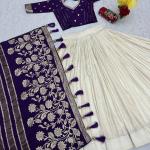 Designer Lehenga Saree Set with Jacquard Blouse (PC)