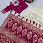 Designer Lehenga Saree Set with Jacquard Blouse (PC)