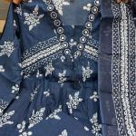 Cotton Printed Kurti Pant Dupatta Set(AD)