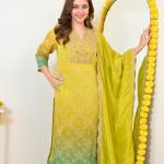 Russian Silk Banarasi Embroidered Suit Set (AD)