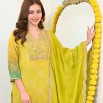 Russian Silk Banarasi Embroidered Suit Set (AD)