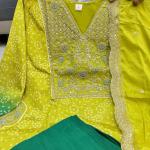 Russian Silk Banarasi Embroidered Suit Set (AD)