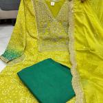 Russian Silk Banarasi Embroidered Suit Set (AD)