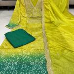 Russian Silk Banarasi Embroidered Suit Set (AD)