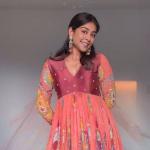 Kalamkari Printed Crepe Gown with Net Dupatta (PC)