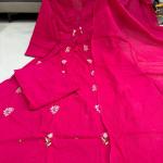 Premium Jaipuri Cotton Kurti Palazzo Set with Dupatta (BF)