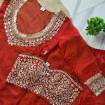 Designer Fendy Silk Bustier Sharara Set with Dupatta ( RR)