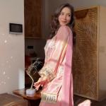 Designer Fendy Silk Bustier Sharara Set with Dupatta ( RR)