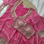 Designer Fendy Silk Bustier Sharara Set with Dupatta ( RR)