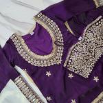 Designer Fendy Silk Bustier Sharara Set with Dupatta ( RR)