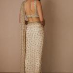 Butterfly Net Embroidered Saree with Blouse (TF)