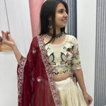 Designer Tissue Silk Embroidered Lehenga Choli Set with Dupatta (PC)