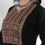 Rayon Slub Printed Kurti Pant Dupatta Set (AN)