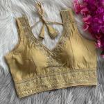 Roman Silk Heavy Embroidered Blouse with Latkan (RC)