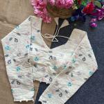 Khadi Cotton Long Sleeve Blouse – Off White (RC)