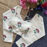 Khadi Cotton Long Sleeve Blouse – Off White (RC)
